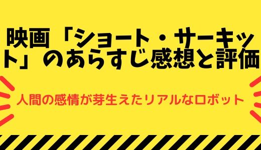 映画「ショート・サーキット」のあらすじ感想と評価-人間の感情が芽生えたリアルなロボット